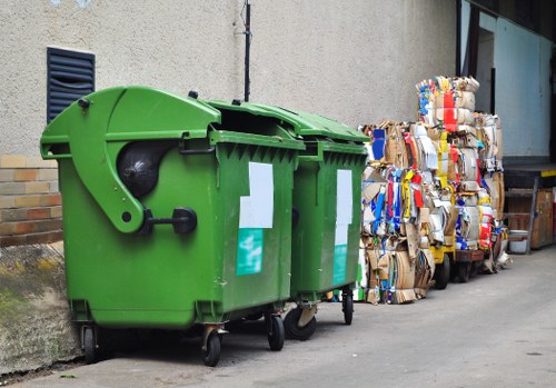 Professional waste management team handling business waste in Aldgate