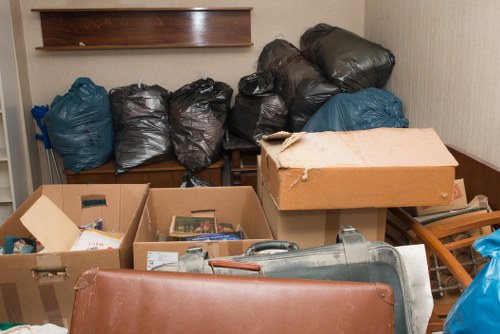 Before and after garage clearance transformation